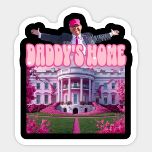 Trump-Pink-Daddys-Home Sticker